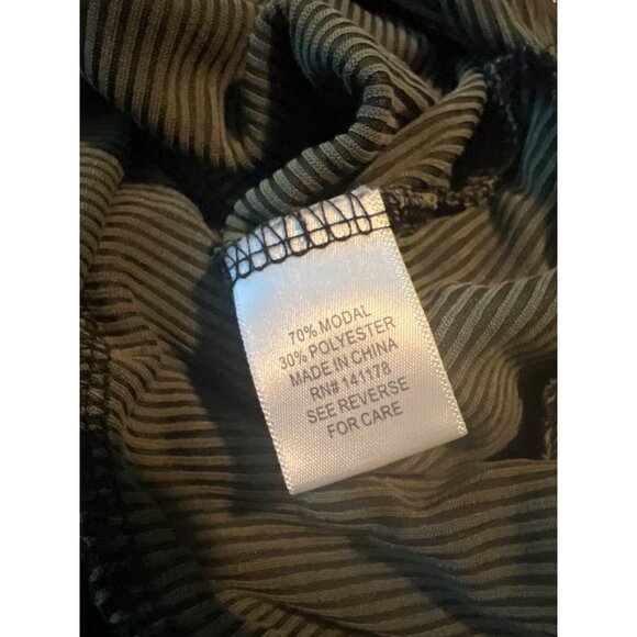 Kirious XS Green Ribbed Long Sleeve‎ Top For Women Fall Basic - Picture 7 of 7